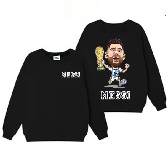 áo sweater messi , áo messi - áo in hình cầu thủ bóng đá messi có nhiều mẫu