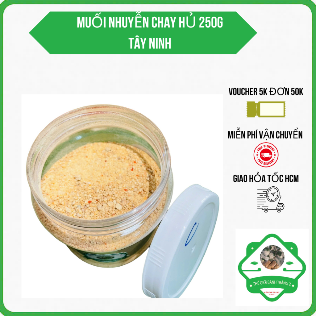 Muối nhuyễn Tây Ninh siêu ngon hủ 250gr ăn chay được