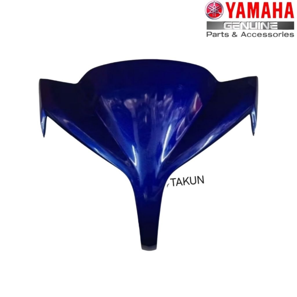 Nắp nhựa ốp đầu đèn, mão chắn gió JUPITER FI 115 xanh zin Yamaha