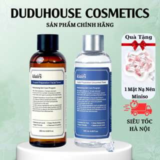  Nước hoa hồng Klairs Supple Preparation Unscented Toner Klairs không mùi Có mùi 180ml Duduhouse 