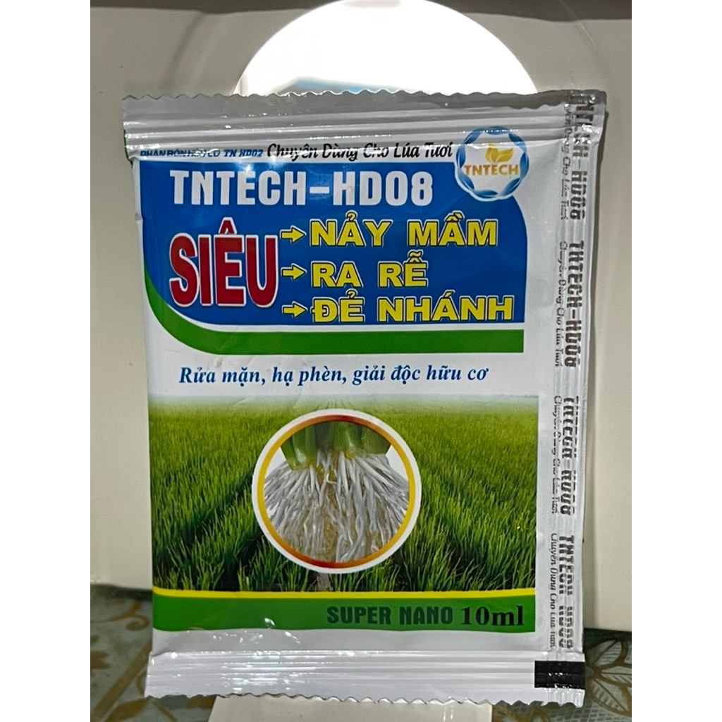 Phân bón hữu cơ HD08 - Ra Rễ, Đẻ Nhánh, Nảy Mầm