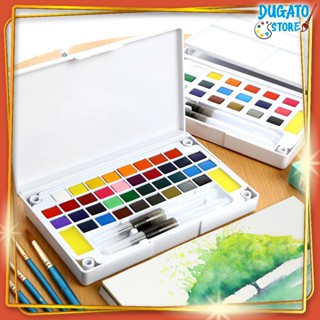 Màu Nước Solid Water Color Cao Cấp 12/18/24/36 Màu Tặng  Bút Nước, Mút, 1 Palette