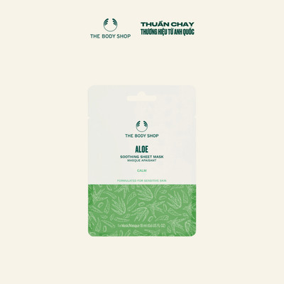 [HSD 4/2028] Mặt Nạ Giấy Aloe Sheet Mask 18ml The Body Shop