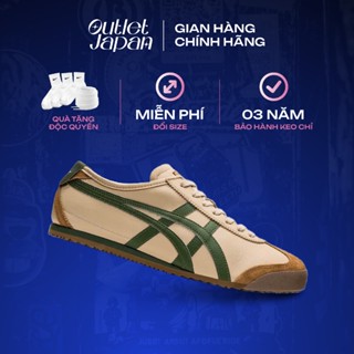  Giày Onitsuka Tiger chính hãng Onitsuka Tiger Mexico 66 be BEIGE GREEN real fullbox bảo hành 03 năm Japan Authentic 