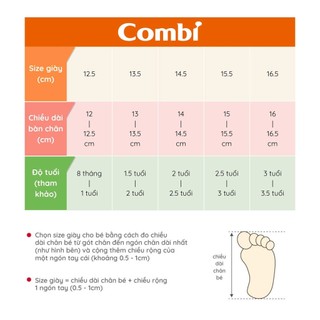 (MamanBébé chính hãng) Giầy Combi đế định hình Stability C01 xanh navy