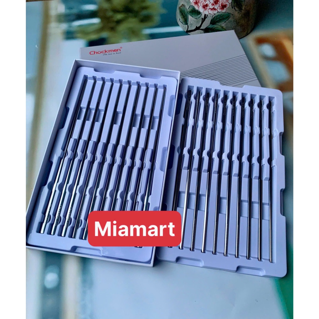 Set 10 đôi đũa inox 316 Chockmen C59