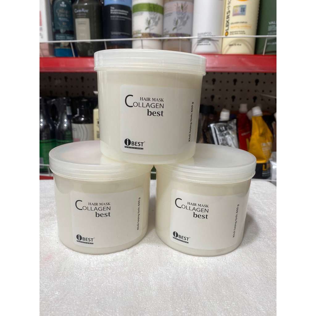 ☘️HẤP DẦU COLLAGEN IBEST PHỤC HỒI MỀM MƯỢT HŨ TRẮNG 600ml