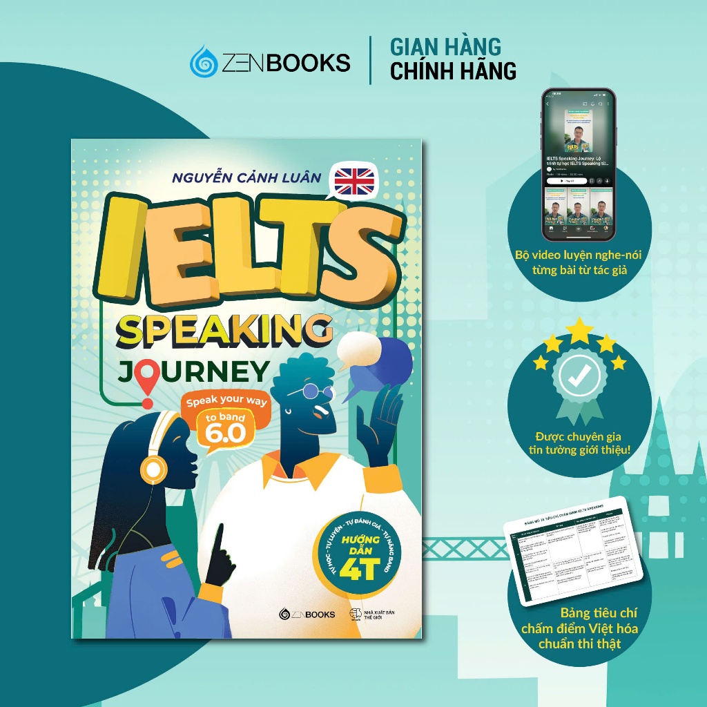 Sách - IELTS Speaking Journey: Lộ trình tự học IELTS Speaking từ cơ bản đến band 6.0  - Nguyễn Cảnh 
