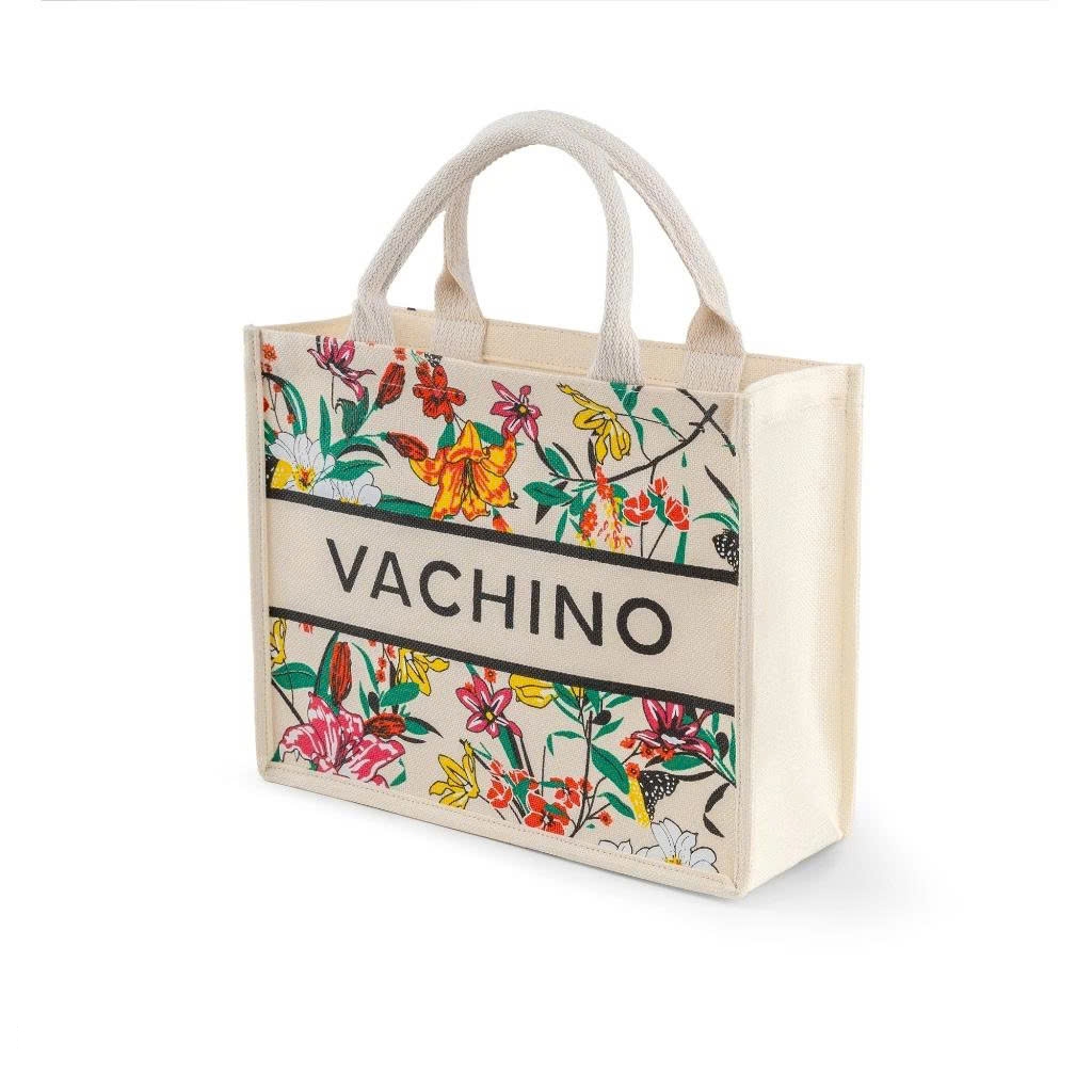 Túi cói du lịch,đi biển, đi chơi siêu sang chảnh VACHINO túi tote vải đay có nút bấm size to form cứ