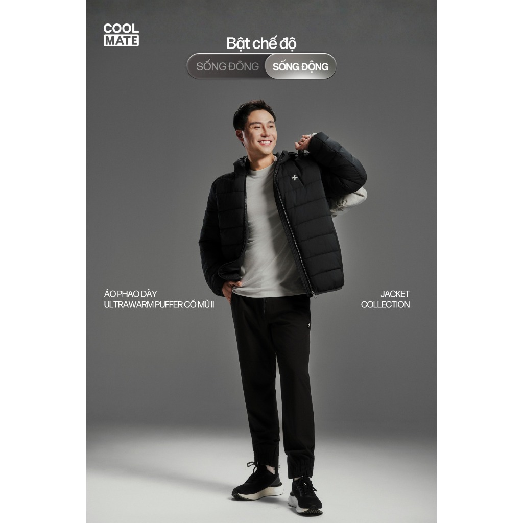 [SALE TẾT]Áo phao nam dày Ultrawarm Puffer có mũ II giữ ấm chắn gió, Áo khoác thu đông siêu ấm Coolmate | BigBuy360 - bigbuy360.vn