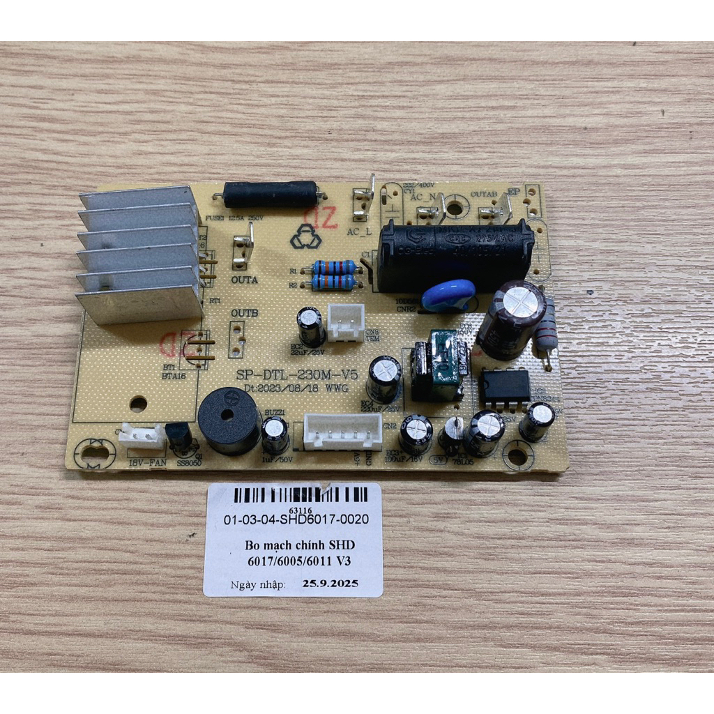 Mạch bếp hồng ngoại Sunhouse 6005 đời v5