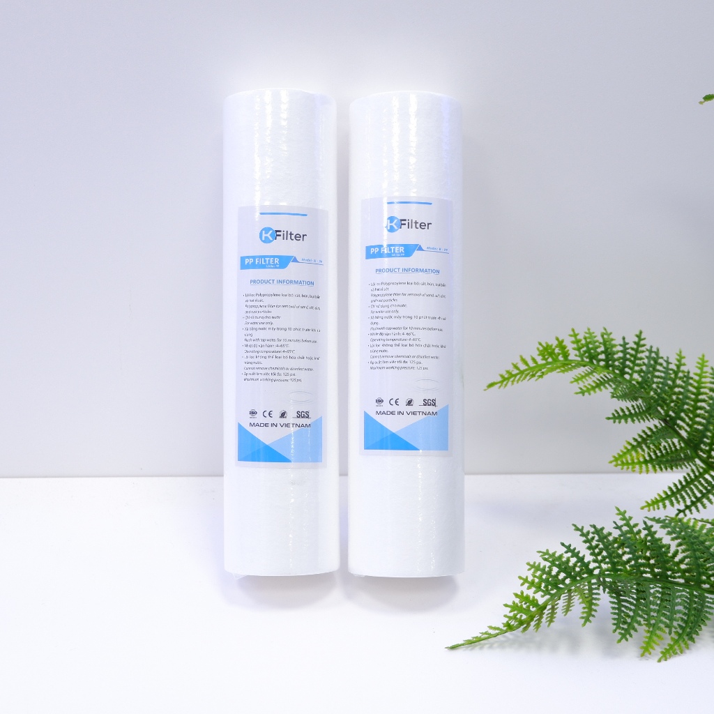 [10 lõi] lõi lọc PP Kfilter, lõi số 1, lõi lọc thô, lõi lọc chặn 10 inch, sỉ, giá rẻ, xả kho