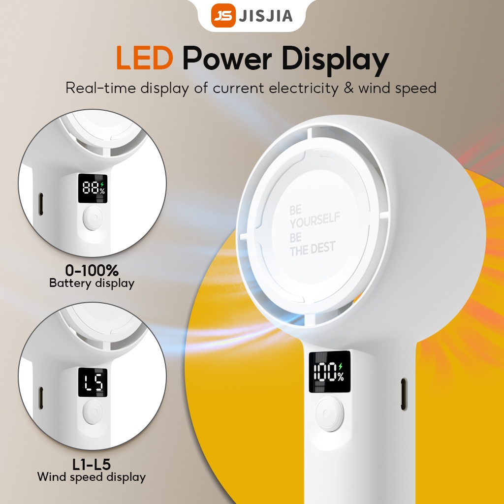 YODEVOE A2 Quạt Cầm Tay Giao Mạnh Màn Hình LED Điều Chỉnh Tốc Độ Lưu Lượng Giao Thiết Kế Nhỏ Gọn Làm Mát Cá Nhân | BigBuy360 - bigbuy360.vn