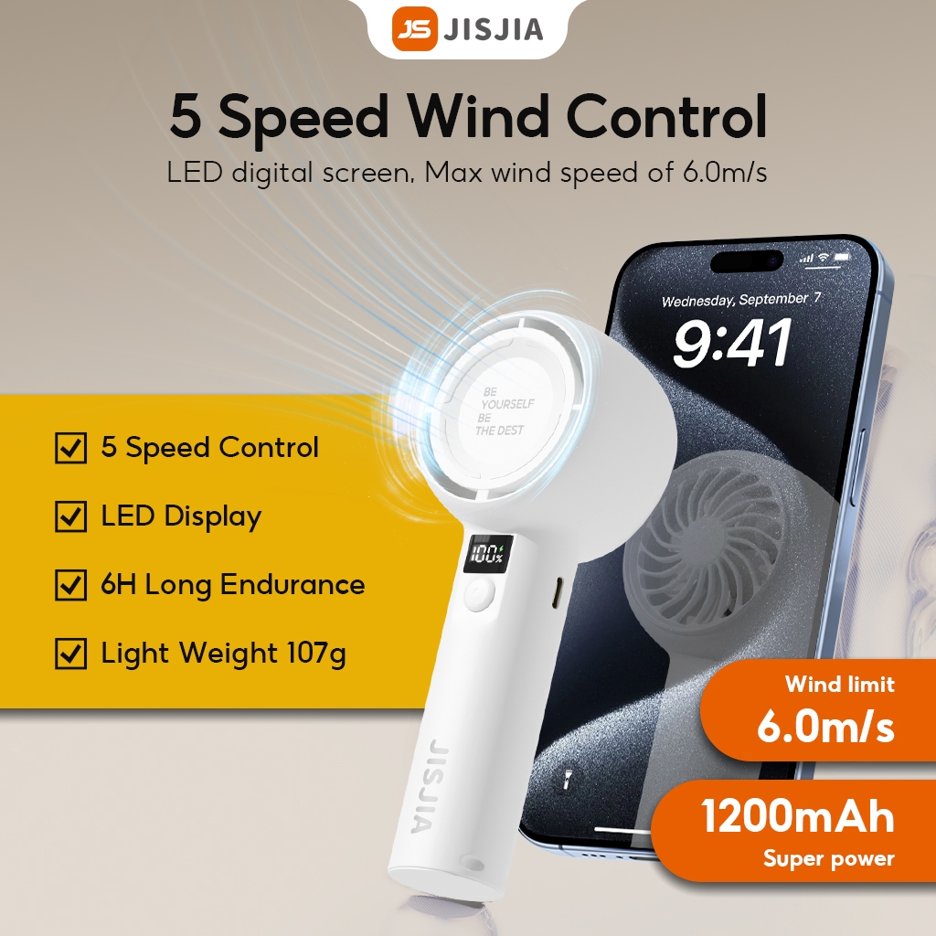 YODEVOE A2 Quạt Cầm Tay Giao Mạnh Màn Hình LED Điều Chỉnh Tốc Độ Lưu Lượng Giao Thiết Kế Nhỏ Gọn Làm Mát Cá Nhân | BigBuy360 - bigbuy360.vn