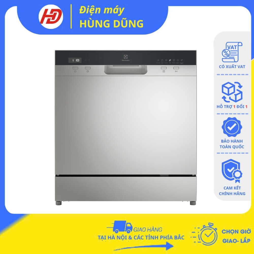 [SHIP HỎA TỐC 2H TẠI HÀ NỘI ] Máy rửa chén bát mini Electrolux ESF6010BW 1480W / EFC3862MS Mẫu Mới