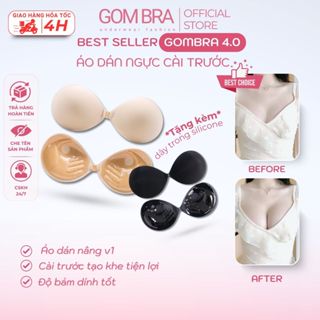   HOẢ TỐC  Áo dán vòng 1 thiết kế cúp ngực gom quả tạo khe Gom Bra áo dán ngực cài trước nâng độn ngực 3cm - SA-0127-HT 