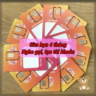 SIM VIETNAMOBILE hạn 4 tháng nghe gọi tạo tài khoản