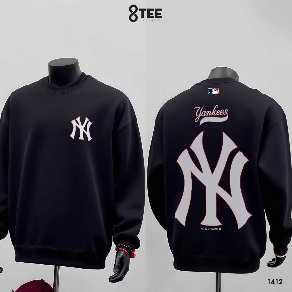 Áo Sweater Nỉ Bông Form Rộng 8Tee Studio | Mềm – Ấm – Dễ Phối | Unisex Nam Nữ Oversize NY SW1412