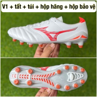 giày đá bóng mzn neo 4 PRO FG Loại 1 (Tặng túi rút + tất + băng cuốn + hộp hãng )