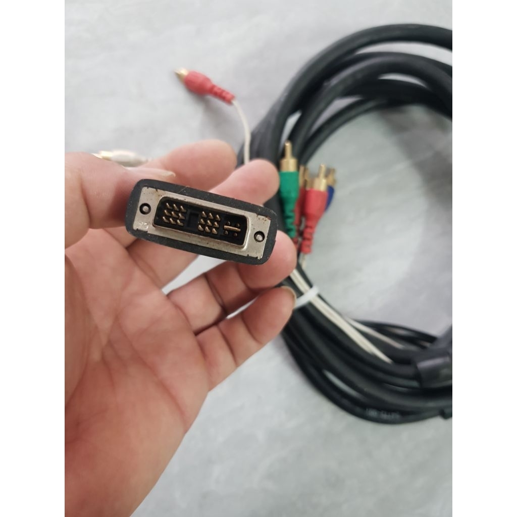 Cáp tín hiện bộ hội nghị trực tuyến Polycom DVI+2RCA to 5 RCA PN: 2457-24772-001