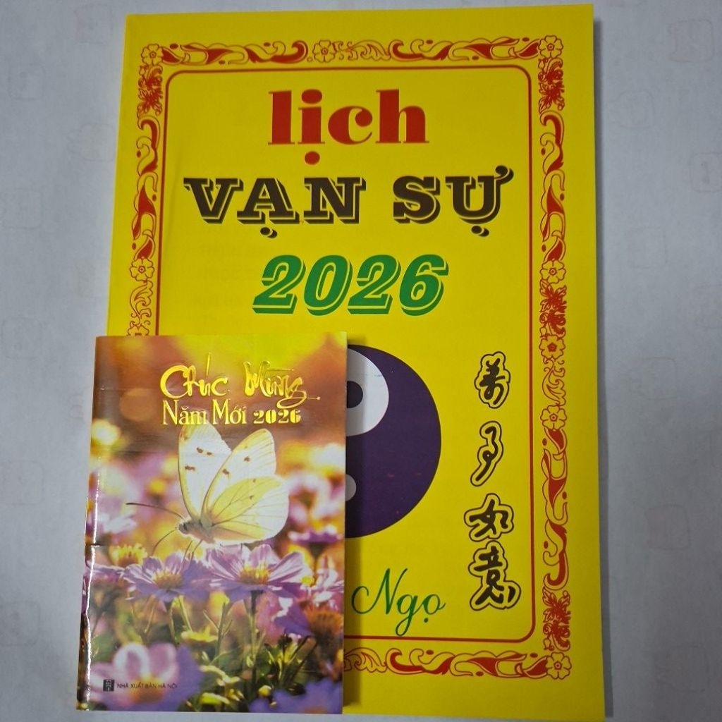 Combo Lịch vạn sự Bính Ngọ 2026 + Lịch túi 2026 (2 quyển)