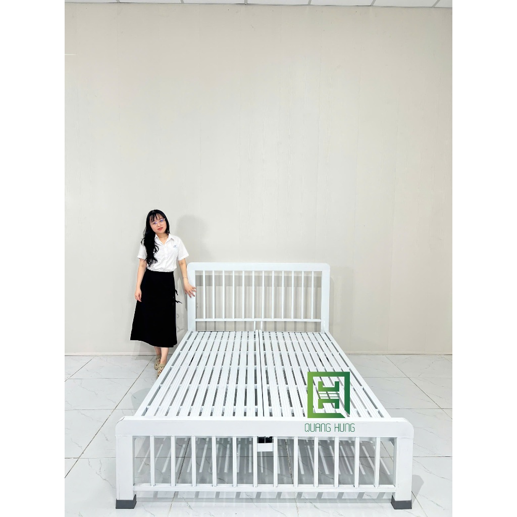 GIƯỜNG SẮT HỘP VUÔNG 4X8 CAO CẤP