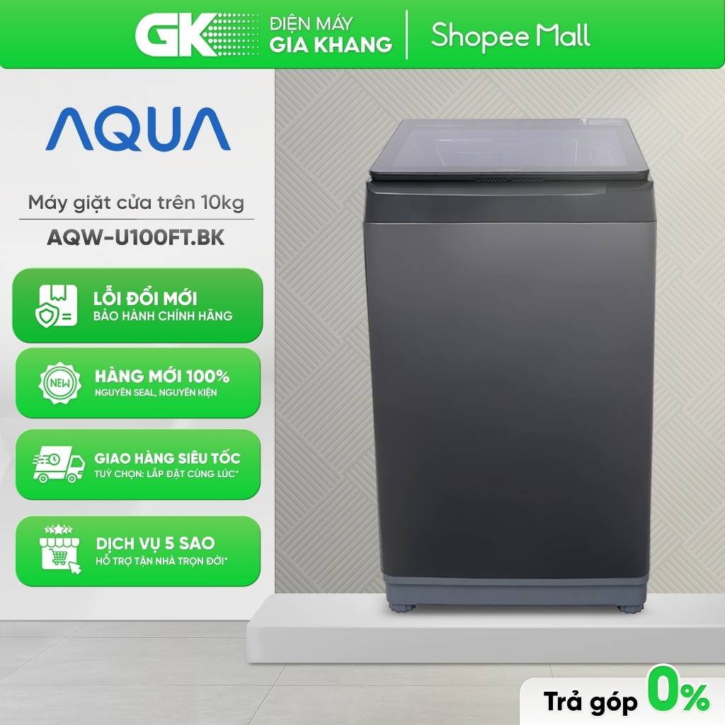 [Shopee - Lắp đặt 0Đ HN HCM] AQW-U100FT(BK) | AWM8-316K(B) | AWM72-316K(S) | AWM9-316K(B) Máy Giặt L