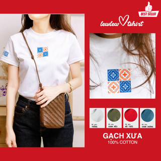  Áo thun nữ GẠCH XƯA  lewlew.tshirt - form baby tee vừa người 100% cotton thoáng mát 