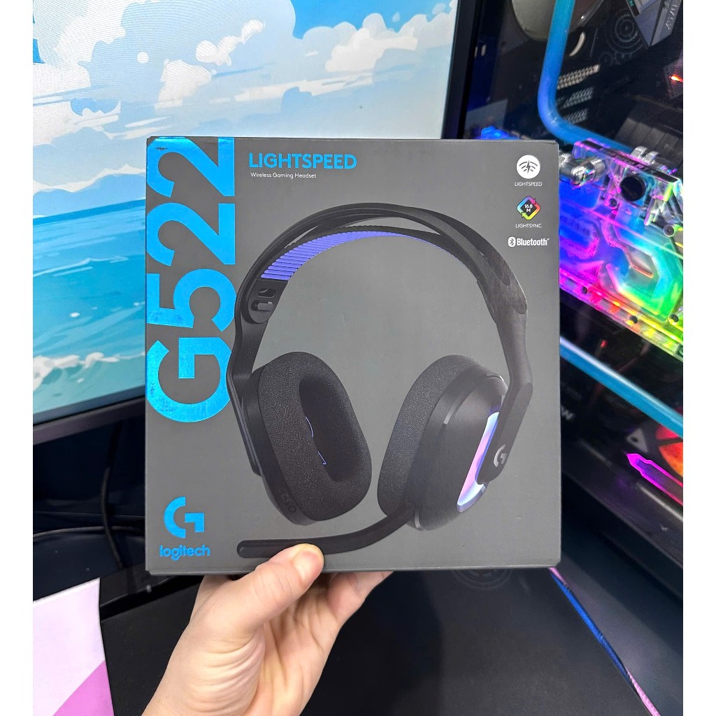 Tai nghe Logitech G522 Lightspeed Wireless Black RGB LIGHTSYNC siêu nhẹ 290g , giá rẻ nhất thị trườn
