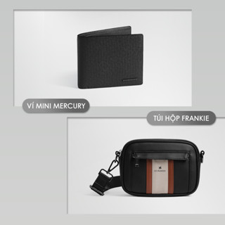  Combo Ví Mini & Túi Đeo Chéo Leonardo Da Taiga Microfiber – Gọn Nhẹ Chống Xước - Combo Ví Mini Mercury 