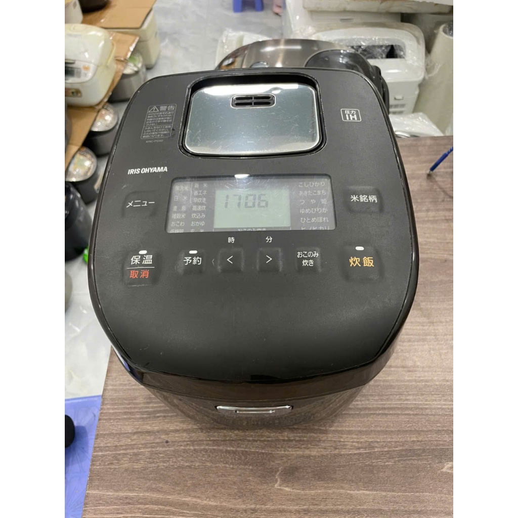 Nồi cơm điện cao tần IRIS OHYAMA Date 2022 dung tích 1.0Lnội địa Nhật  nguyên bản mới 90% xoong cực 