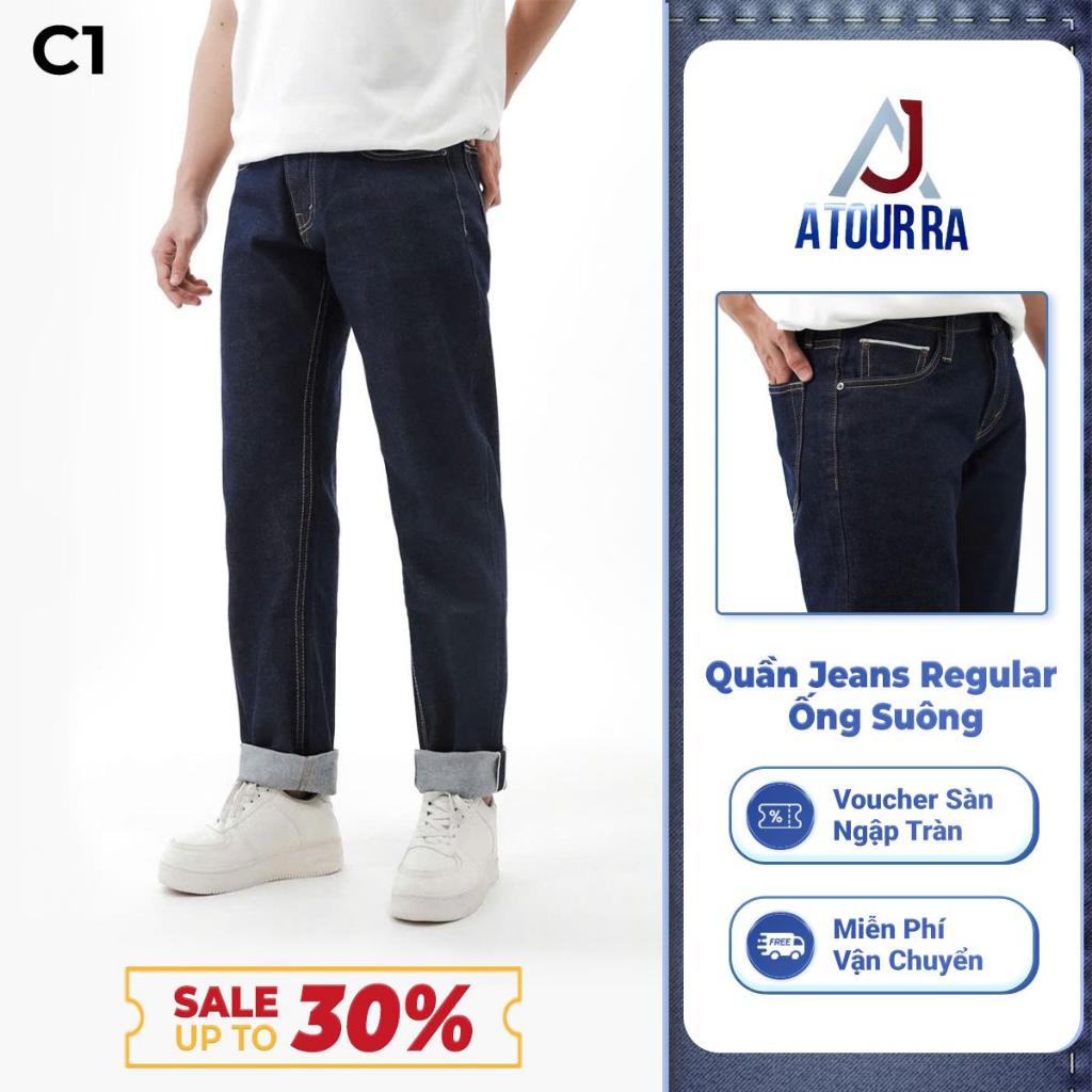 C1 - Quần Jean Nam ATOURRA DENIM Form Slim Straight Vải Selvedge Nhật Bản Tôn Dáng Thanh Lịch