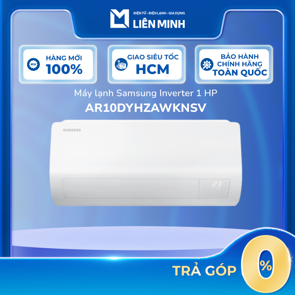 [Shopee - Lắp đặt 0Đ HN HCM]  AR10DYHZAWKNSV - Máy lạnh Samsung Inverter 1 HP AR10DYHZAWKNSV