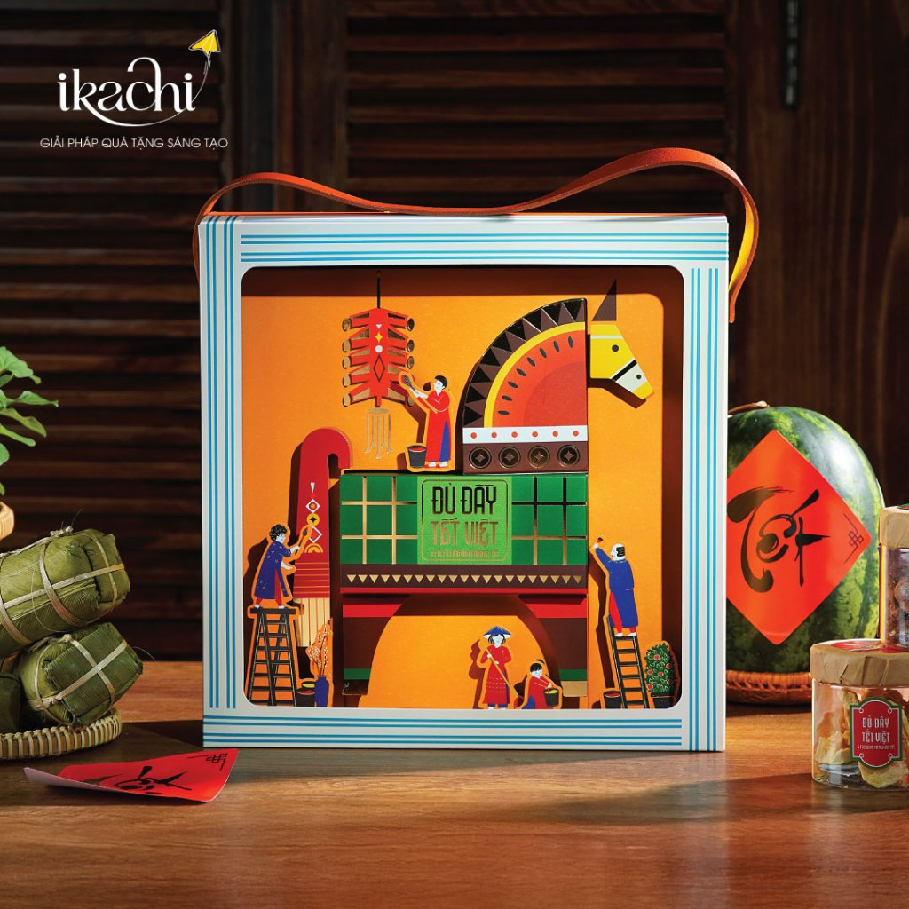 Hộp Quà Tết Xanh IKACHI | MÃ TRAO VẬN LÀNH | Quà Tết Ý Nghĩa 2026 | Combo Quà Tặng Tết