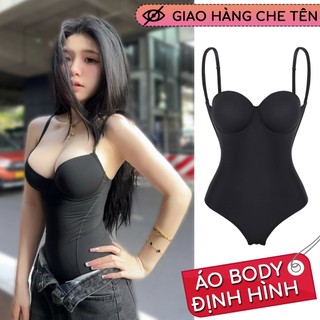  Shapewear bodysuit áo body định hình ôm body cup ngực đũng khuy cài gợi cảm mặc đi chơi tiệc tùng 