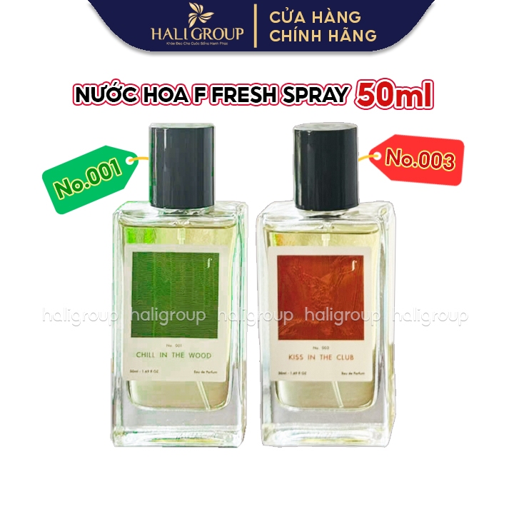 Nước Hoa F Fresh Spray Unisex Phiên Bản Mini Chai 50ml, Nước Hoa Gil Lê
