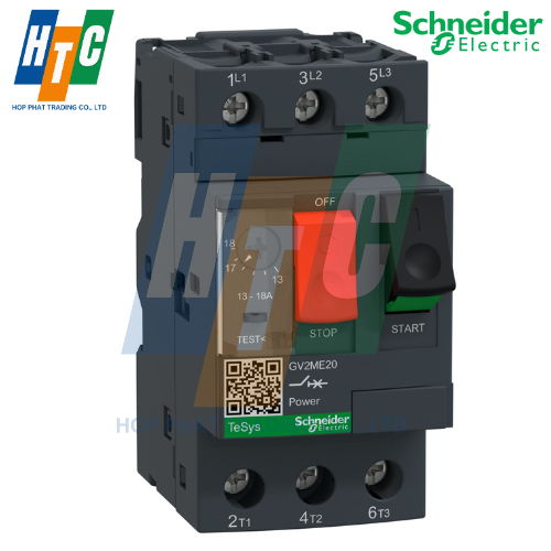 Cầu Dao Bảo Vệ Động Cơ 3P 13-18A- GV2ME20 Schneider