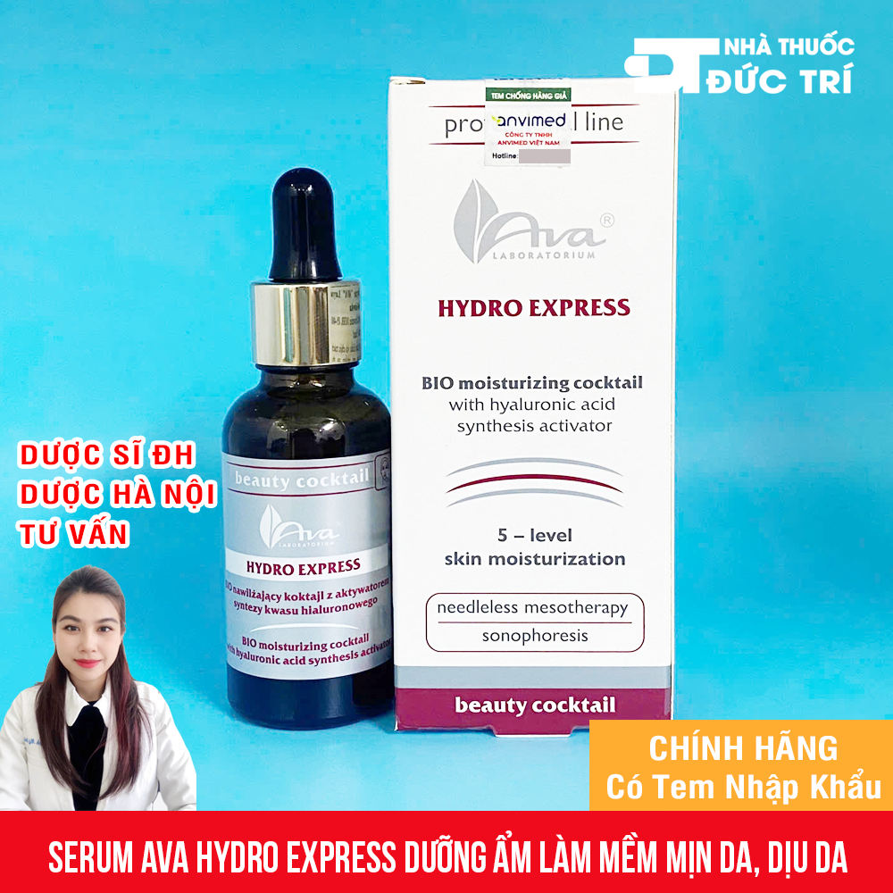 Serum dưỡng ẩm phục hồi AVA Hydro Express 30ml