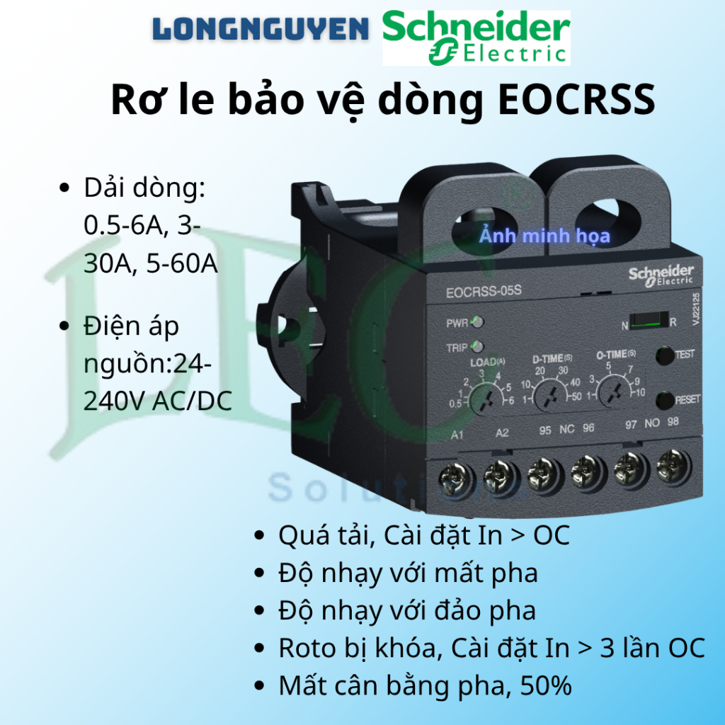 Rơ le bảo vệ dòng EOCRSS-05S Schneider