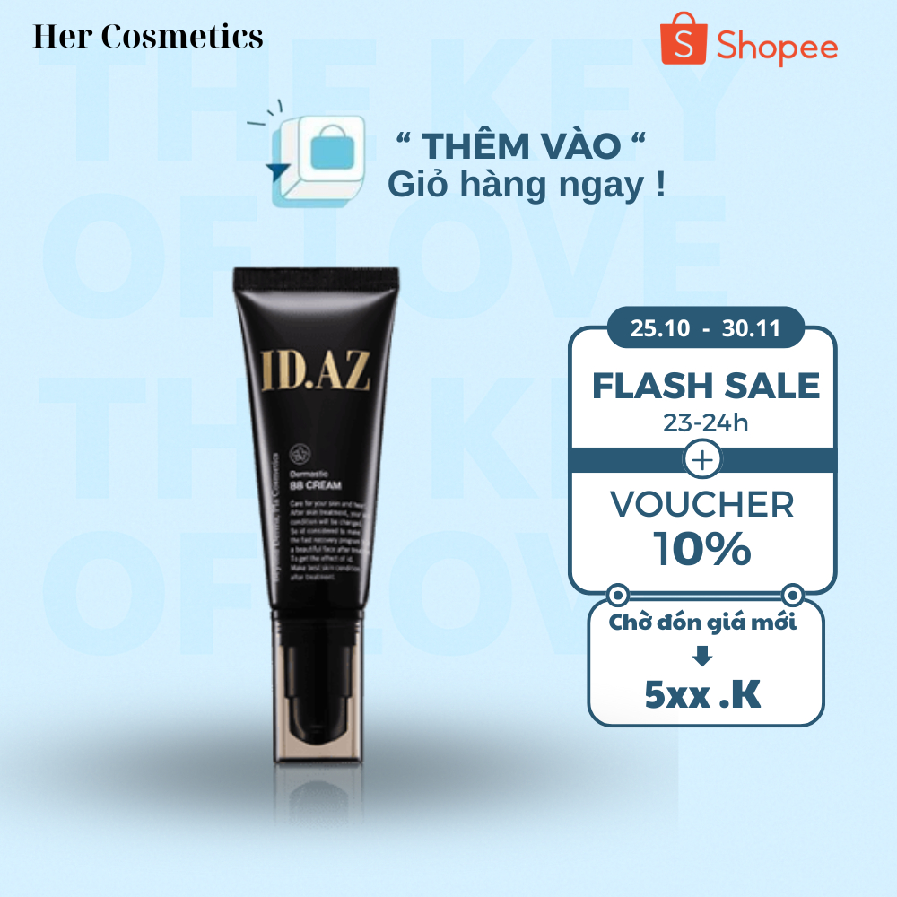 (Hàng công ty) Kem Dưỡng chống nắng Có Màu ID.AZ Dermastic BB Cream 30ml SPF50