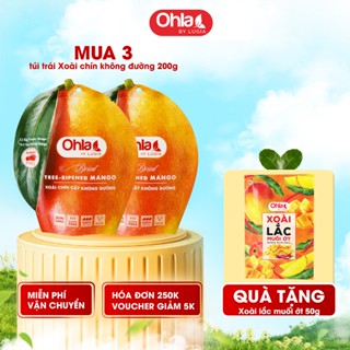 Xoài Sấy Dẻo Không Đường Ohla 200g - Xoài Chín Cây Nguyên Chất Tự Nhiên