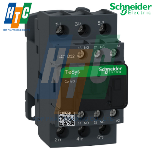 Khởi động từ - 3P(3 NO) - AC-3 - <= 440 V 32 A - 220 V AC coil- LC1D32M7 Contactor Schneider