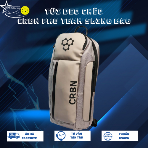 [CHÍNH HÃNG] Túi Đeo Chéo Pickleball CRBN Pro Team Sling Bag – Chống Nước, Ngăn Vợt & Laptop Tiện Lợ