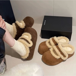    SẴN HÀNG-FULLBOX  Sục lông da lộn mềm lót lông cừu chất siêu đẹp DOPI 