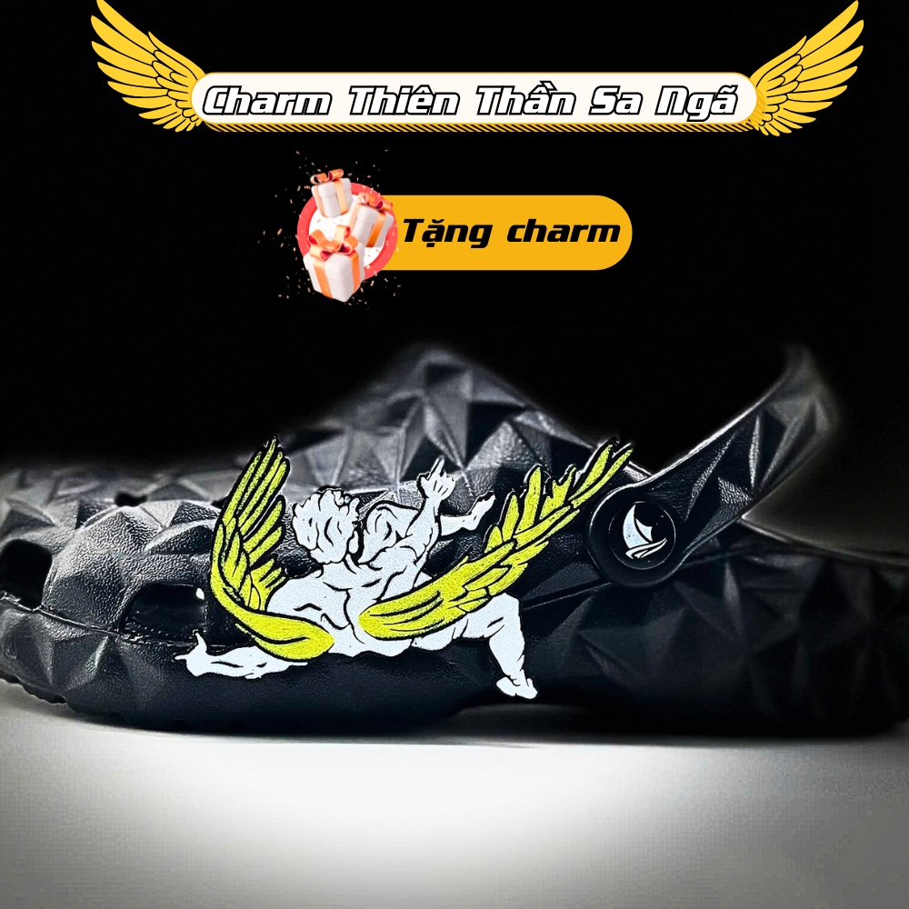 [Charm Riêng Không Dép] Phụ Kiện Dép Sục Thiên Thần Sa Ngã - Fallen Angel Jibbitz - 1 Cặp Charm Thiê