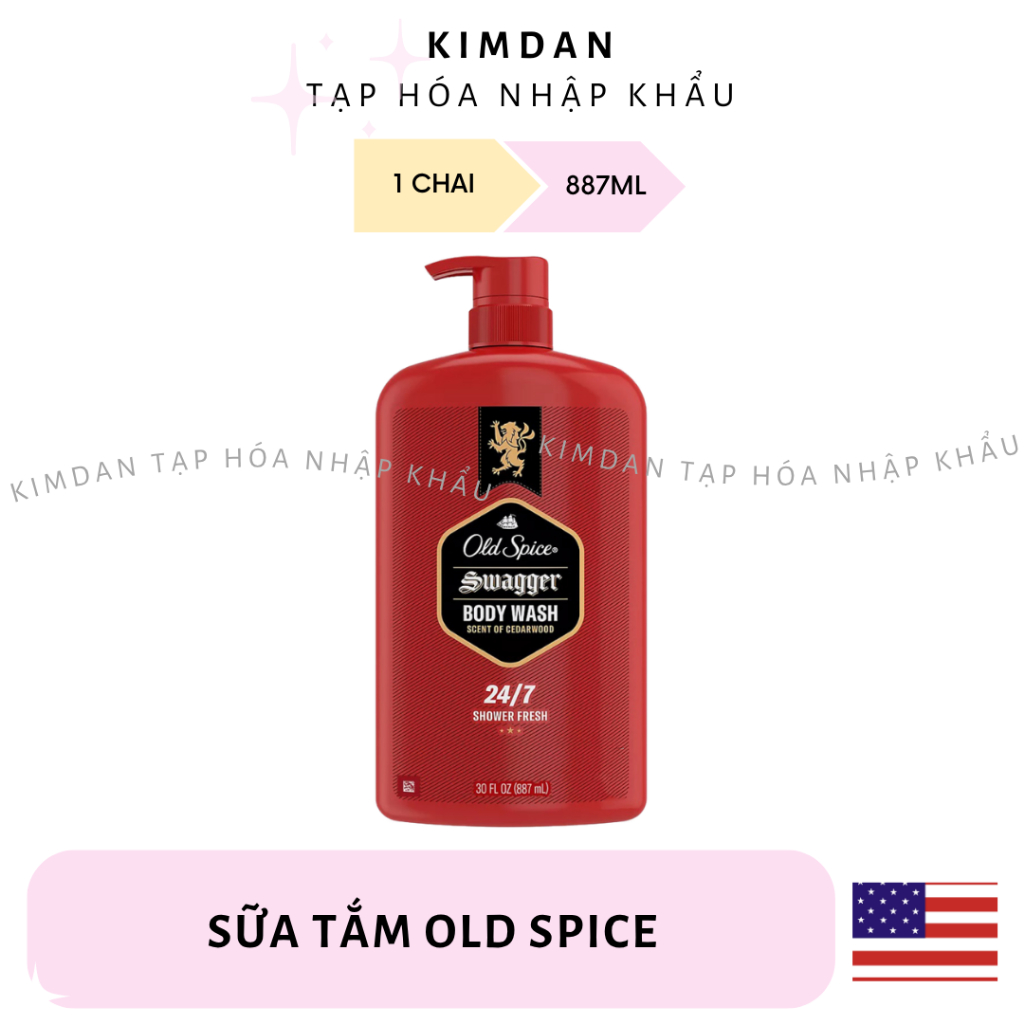SỮA TẮM OLD SPICE PURE SPOT 3X CLEAN CHO NAM 887ML NHẬP KHẨU MỸ