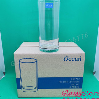 [HỘP 6 LY] Ly (cốc) thủy tinh Ocean Fine Drink – B01913 – 380ml (Hàng nhập khẩu Thái Lan chính hãng)
