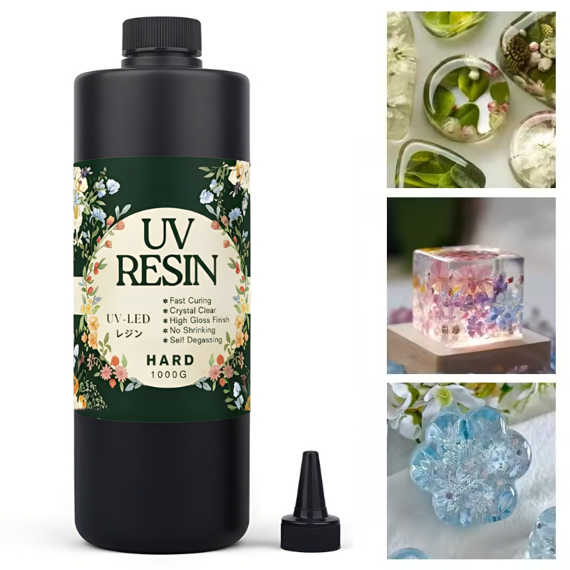1KG Keo UV Resin Trong Suốt Kháng Vàng Tuyệt Đối Độ Cứng Cao