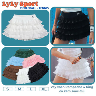    Chân váy Pickleball  Chân Váy xếp li bèo nhiều tầng Có Quần Bảo Bộ Váy Tennis Pickleball Hàng Quảng Châu Cao Cấp 
