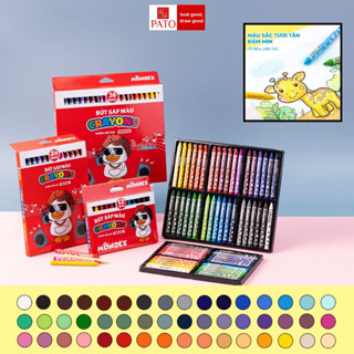  Bút Sáp Màu Cho Bé Tô Vẽ 12,24,36,48 Màu Không Độc Hại Bẩn Tay Rất Dễ Thương Và Tiện Dụng Bút Sáp Cho Bé Tô Màu Học Vẽ 